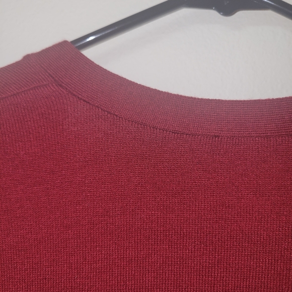 J. Jill Cranberry Wool Blend Cardigan - Picture 11 of 12